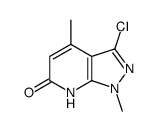 3-chloro-1,4-dimethyl-1H-pyrazolo[3,4-b]pyridin-6(7H)-one结构式