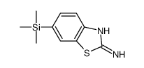 2-Benzothiazolamine,6-(trimethylsilyl)-(9CI) structure
