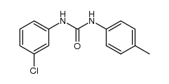 N-(3-chloro-phenyl)-N'-p-tolyl-urea结构式