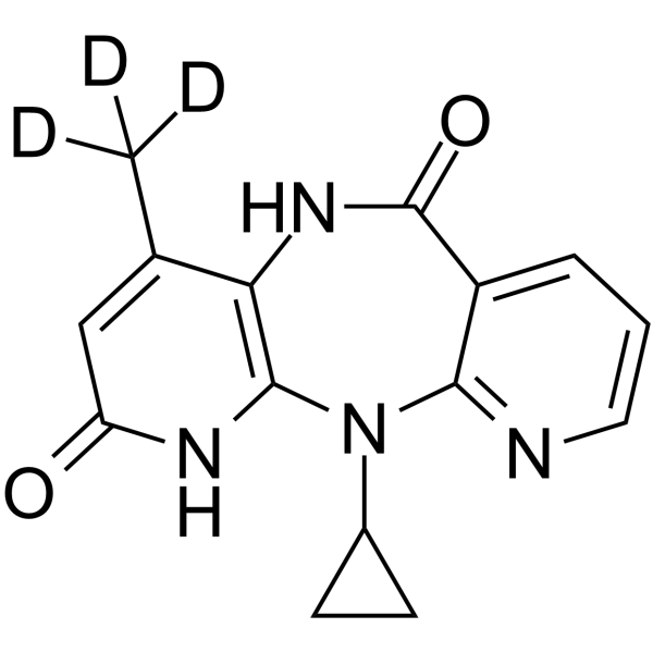 2-Hydroxy Nevirapine-d3结构式