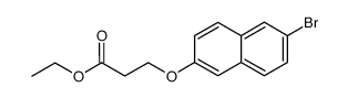 3-(6-bromo-[2]naphthyloxy)-propionic acid ethyl ester Structure