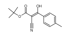 (Z)-tert-butyl 2-cyano-3-hydroxy-3-(p-tolyl)acrylate Structure