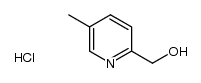 (5-methylpyridin-2-yl)methanol hydrochloride Structure