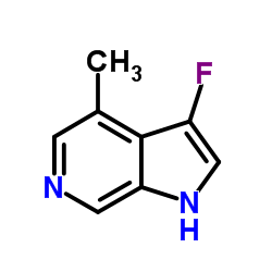 3-Fluoro-4-methyl-1H-pyrrolo[2,3-c]pyridine结构式