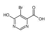 5-溴-6-羟基嘧啶-4-羧酸结构式