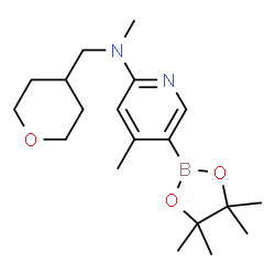 N,4-dimethyl-N-((tetrahydro-2H-pyran-4-yl)Methyl)-5-(4,4,5,5-tetramethyl-1,3,2-dioxaborolan-2-yl)pyridin-2-amine Structure