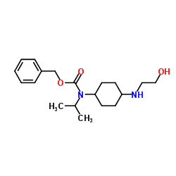 Benzyl {4-[(2-hydroxyethyl)amino]cyclohexyl}isopropylcarbamate结构式