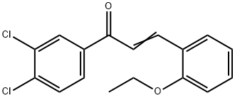 (2E)-1-(3,4-dichlorophenyl)-3-(2-ethoxyphenyl)prop-2-en-1-one Structure