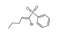 (Z)-1-bromo-1-phenylsulphonylpent-1-ene结构式