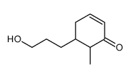 5-(3-hydroxypropyl)-6-methylcyclohex-2-en-1-one结构式