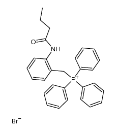 [2-(Butanamido)benzyl]triphenylphosphonium bromide结构式