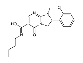 N-butyl-2-(2-chlorophenyl)-1-methyl-5-oxo-2,3-dihydroimidazo[1,2-a]pyrimidine-6-carboxamide结构式