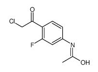 N-[4-(2-chloroacetyl)-3-fluorophenyl]acetamide结构式
