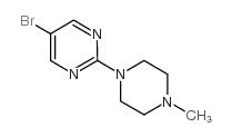 5-溴-2-(4-甲基哌嗪-1-基)嘧啶结构式