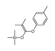 trimethyl-[2-methyl-1-(4-methylphenoxy)prop-1-enoxy]silane结构式