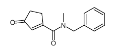 N-benzyl-N-methyl-3-oxocyclopentene-1-carboxamide结构式