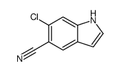 6-Chloroindole-5-carbonitrile structure