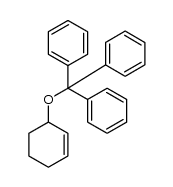 ((cyclohex-2-en-1-yloxy)methanetrityl)结构式