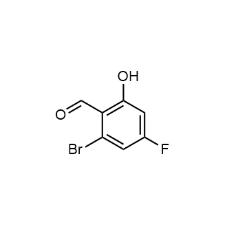 2-溴-4-氟-6-羟基苯甲醛结构式