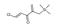 (E)-1-chloro-4-((trimethylsilyl)methyl)penta-1,4-dien-3-one Structure