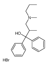 2-methyl-3-[methyl(propyl)amino]-1,1-diphenylpropan-1-ol,hydrobromide结构式