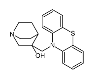 3-(phenothiazin-10-ylmethyl)-1-azabicyclo[2.2.2]octan-3-ol结构式