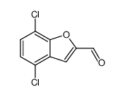 4,7-dichlorobenzofuran-2-carbaldehyde结构式