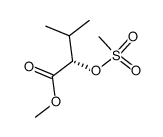 (S)-(-)-methyl 2-methanesulfonyloxy-3-methylbutanoate结构式