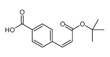 4-[3-[(2-methylpropan-2-yl)oxy]-3-oxoprop-1-enyl]benzoic acid结构式
