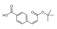 4-[3-[(2-methylpropan-2-yl)oxy]-3-oxoprop-1-enyl]benzoic acid Structure