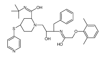 (2S,4R)-1-[(2R,3S)-3-[[2-(2,6-dimethylphenoxy)acetyl]amino]-2-hydroxy- 4-phenyl-butyl]-4-pyridin-4-ylsulfanyl-N-tert-butyl-piperidine-2-carbo xamide picture