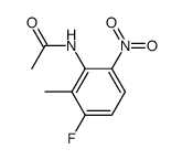 N-(3-fluoro-2-methyl-6-nitrophenyl)acetamide结构式