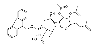 Fmoc-L-Thr(β-D-GlcNAc(Ac)3)-OH structure