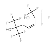 3-Heptene-2,6-diol,1,1,1,7,7,7-hexafluoro-2,6-bis(trifluoromethyl)-, (3Z)- Structure