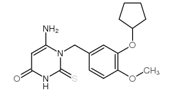6-AMINO-1-[3-(CYCLOPENTYLOXY)-4-METHOXYBENZYL]-2-THIOXO-2,3-DIHYDROPYRIMIDIN-4(1H)-ONE picture