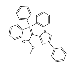 methoxycarbonyl(4-phenylthiazole-2-yl)-methylenetriphenylphosphorane结构式