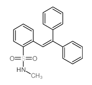 2-(2,2-diphenylethenyl)-N-methyl-benzenesulfonamide结构式