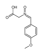 N-(carboxymethyl)-1-(4-methoxyphenyl)methanimine oxide结构式