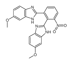 6-methoxy-2-[2-(6-methoxy-1H-benzimidazol-2-yl)-3-nitrophenyl]-1H-benzimidazole Structure