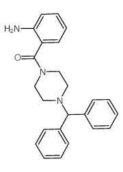 (2-Aminophenyl)(4-benzhydryl-1-piperazinyl)-methanone Structure
