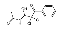 N-(2,2-dichloro-1-hydroxy-3-oxo-3-phenylpropyl)acetamide Structure