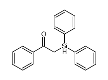 2-diphenylsilyl-1-phenylethanone Structure