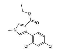 4-(2,4-DICHLOROPHENYL)-1-METHYL-1H-PYRROLE-3-CARBOXYLIC ACID ETHYL ESTER structure