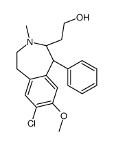 2-[(4S,5R)-8-chloro-7-methoxy-3-methyl-5-phenyl-1,2,4,5-tetrahydro-3-benzazepin-4-yl]ethanol结构式