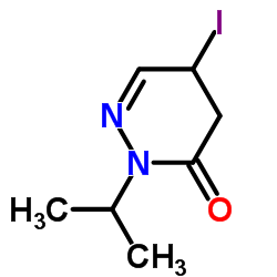 5-Iodo-2-isopropyl-4,5-dihydro-3(2H)-pyridazinone结构式