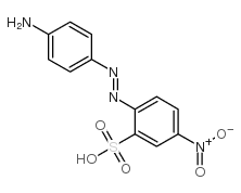 4-nitro-4'-aminoazobenzene-2-sulfonic acid structure