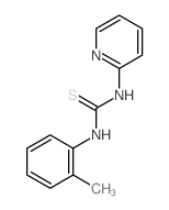 Thiourea,N-(2-methylphenyl)-N'-2-pyridinyl-结构式