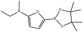 5-(Methylethylamino)furan-2-boronic acid pinacol ester结构式