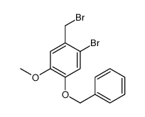 1-bromo-2-(bromomethyl)-4-methoxy-5-phenylmethoxybenzene结构式