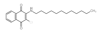 1,4-Naphthalenedione,2-chloro-3-(dodecylamino)- Structure